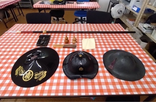 陣笠 槍 祭事に使う衣装セット コスプレにもいいかもです。