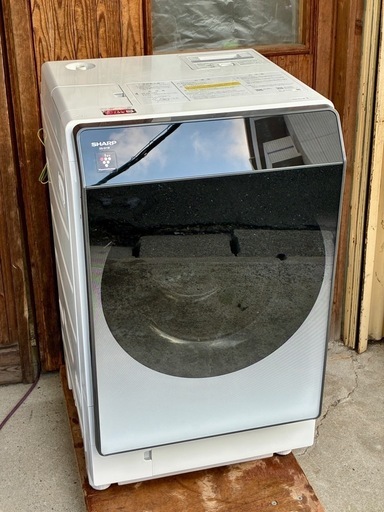 値下げ交渉可能！美品 2024年 SHARP シャープ ドラム式洗濯乾燥機 洗濯乾燥機 左開き ドラム式洗濯機 ドラム式 ES-G11