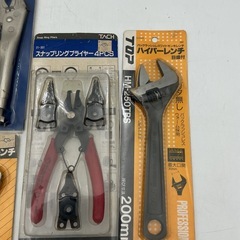 レンチ プライヤーなど工具セット(5点)の画像