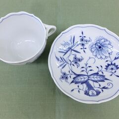 未使用■マイセン Meissen ブルーオニオン コーヒーカップ＆ソーサー(ティー/コーヒー兼用カップ) 800101/55895 C&S 1客 札幌 西区 西野店の画像
