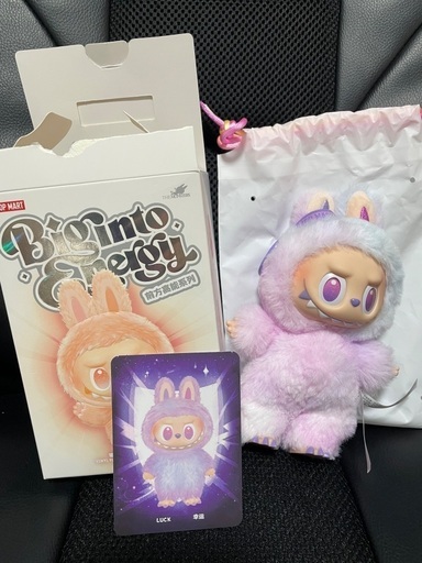 正規品　ラブブ Energy 紫 LUCK 正規品】 LABUBU ラブブ エナジー ポップマート LUCK 幸運 紫