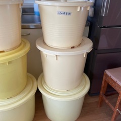 漬物樽 漬物タル 漬け物 9個セット 40L 36L 30L 20L 18L 各種 重し蓋 12枚 中古品  の画像