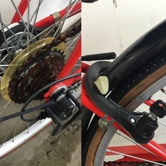 A-115△ v 岐阜発/ Voldy. Collection/ 自転車/ 27インチ/ ママチャリ/ 6段変速/ 走行確認/ サドル破れあり/ 現状品/ R7.9/5 △の画像