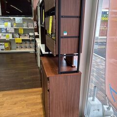【リユ-スのサカイ広島石内店】ジモティ割！2枚扉食器棚/クリ-ニング済み/HG-7109/広島市 家具　佐伯区 家具　南区 家具　西区 家具　東区 家具　中区 家具　安佐南区 家具　安佐北区 家具　安芸区 家具　府中町 家具　海田町 家具　熊野町 家具　坂町 家具　廿日市市 家具の画像