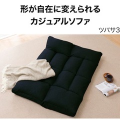 ニトリ 形が自在に変えられるコンパクトソファの画像