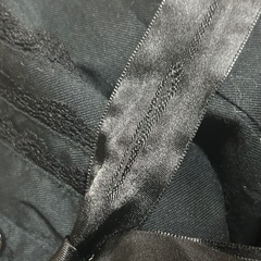 大きいサイズ　黒色 半袖ワンピース リボン付きの画像