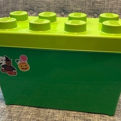 レゴデュプロ1歳半〜　ブロック+ケース+板+消防車とショベルカー付きの画像