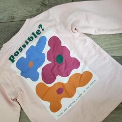 110cm🌼花柄プリントトレーナーの画像