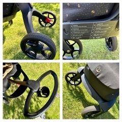STOKKE ベビーカー　
ストッケエクスプローリーXシグネチャー ブラック ゴールドフレーム の画像