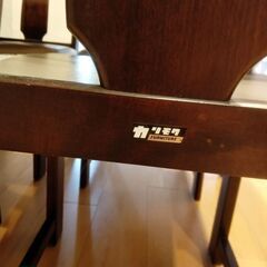 カリモク　ダイニングテーブル5点セットの画像