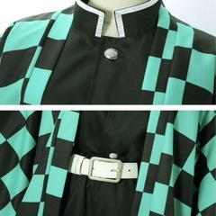 新品 鬼滅の刃　竈門炭治郎 コスプレ衣装セット こども　キッズの画像