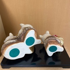 信楽焼干支 かのえ 庚子 陶仙作　開運アイテムの画像