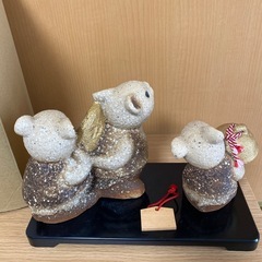 信楽焼干支 かのえ 庚子 陶仙作　開運アイテムの画像