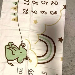美品　エレファントデザイン成長記録フォトマット　赤ちゃんの画像