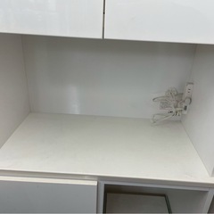 ◆早い方優先!! 食器棚　キッチンボード　ホワイトの画像