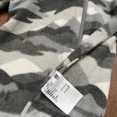 UNIQLO ユニクロ　ベビーフリース足付きカバーオール　サイズ80の画像