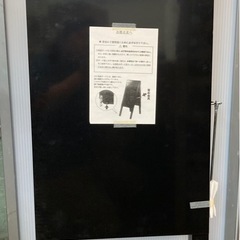 中古 両面 立て看板 メッセージボード スタンドボード ブラックボード 黒 木製の画像