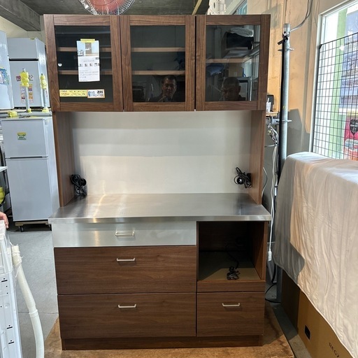 
配達可【食器棚】クリーニング済み【管理番号10809】