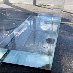 お話中　大型 アクリル水槽　1280×450×600㎜　板厚15㎜　熱帯魚　アクア　水漏れ確認済　中古　③の画像