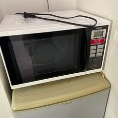 冷蔵庫　電子レンジ　セットの画像