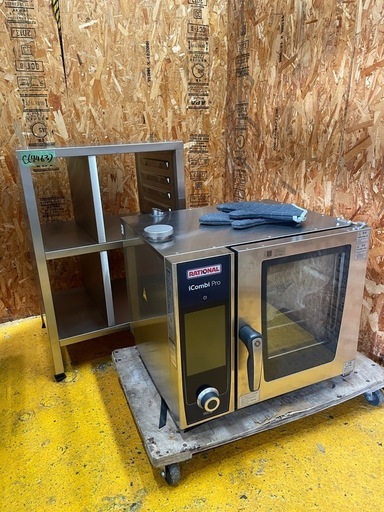 C(7463) ラショナル スチームコンベクションオーブン icombi Pro LM100AE.AXXXX 架台付き 2022年製 3相200V 50/60Hz 直接引取り歓迎 大阪