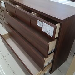 ★リユースのサカイ日立店★HJ7691  チェスト ダークブラウン H94×D44×W120 クリーニング済み の画像