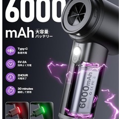 新品未使用✨️ハンディクリーナー コードレス 強力吸引力 【吹き飛ぶ/吸い込む/空気入れ/空気抜き】 車用掃除機 4WAY多機能 大容量 Type-C 急速充電 LEDライト付き ミニ掃除機 パワフル 長時間動作 ホコリ取り/車用/家庭用の画像