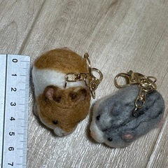 ハムスターキーホルダーの画像