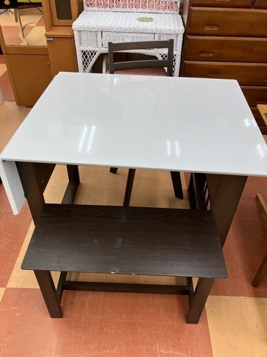 ★ジモティー割引20%★伸長式ダイニング4点セット《尼崎市/リサイクルショップドリーム次屋店》☆尼崎市若王寺☆