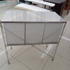 ★リユースのサカイ日立店★HJ7692 無印良品 収納ケース付きラック シルバー H83.5×D40×W83.5 クリーニング済み の画像