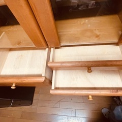 一本立食器棚　ブラウン　追加写真の画像