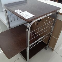 ★リユースのサカイ日立店★HJ7695  キャスター付きレンジラック ダークブラウン H89×D56×W55.5 クリーニング済み の画像
