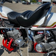 250ss KH250 フルレストア 書付き 自賠付き 400ss KH400 350ss 2スト トリプル 富山 全国陸送可 旧車 KAWASAKI GT380の画像