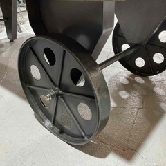 F8★モデルルーム品★トロリーテーブル ヴィンテージ風 マンゴーウッド スチール 無垢材 W110cm ローテーブルの画像