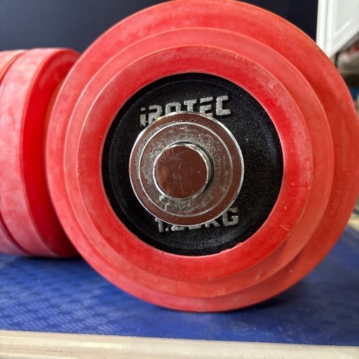 【JY014】アイロテック IROTEC ラバーダンベル60KG(片手30KG×2個)