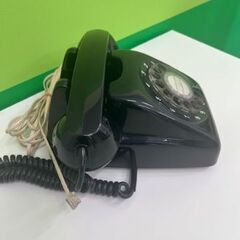 【昭和レトロ 】アンティーク 黒電話 インテリア ダイヤル式 電話機 ヴィンテージ ダイヤル式電話  日本電信電話株式会社の画像