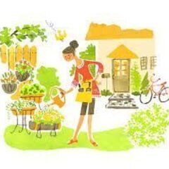 ガーデニング用　金属製バスケット　飾り　庭　園芸　gardening　decorationの画像