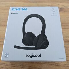 【美品】ロジクール ワイヤレスヘッドセット ZONE 300 Zone300MBK Bluetooth 軽量 122g マルチポイント接続対応 2台同時接続 デュアルビームフォーミングマイク搭載 ノイズキャンセリング マイク付き USB TYPE-C 充電式 ワイヤレス ヘッドセット ヘッドホン ヘッドフォン Zone300 ミッドナイトブラック 国内正規品の画像