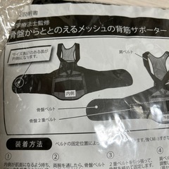 骨盤から整える背筋サポーターメッシュの画像