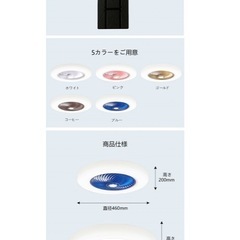 シーリングファンライト の画像