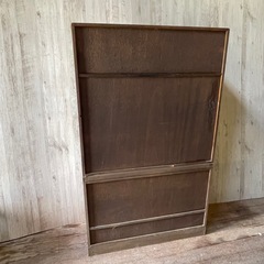 和茶箪笥 昭和レトロ 和製アンティーク 茶箪笥 国産 和茶棚 完成品 大正ロマン ヴィンテージ家具 の画像