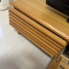 
国産大川家具　天然木のテレビボードの画像