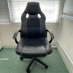【無料】ゲーミングチェア／オフィスチェア  黒（中古／手渡し）の画像