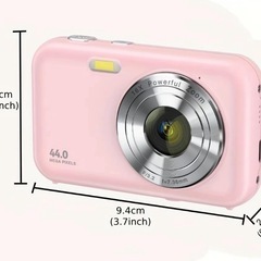 【新品未使用】ピンク コンパクトデジタルカメラ 44.0MP 16倍ズームの画像