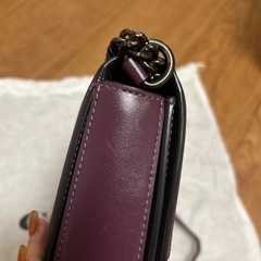 COACH パープル ショルダーバッグの画像
