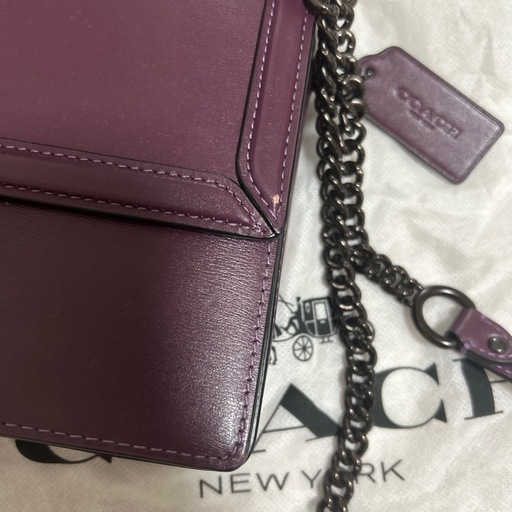 COACH パープル ショルダーバッグ
