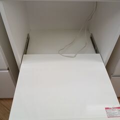 ★リユースのサカイつくば店★TK6437 NITORI 食器棚 ホワイト H200×D50×W60 クリーニング済みの画像