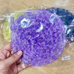 【新規追加】カラフルなレースタワシの画像