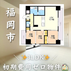 【✨初期費用無料✨】博多区博多駅東／ペット相談可