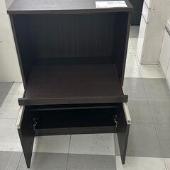 ★リユースのサカイ千葉中央店★期間限定割引有  レンジ台 ブラウン H90×D40×W60 クリーニング済み TC4538           　の画像